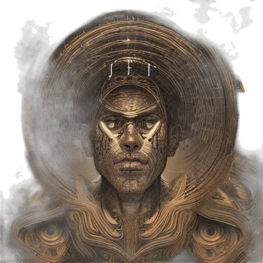 face, mask, staff, crown transparent PNG cut-out