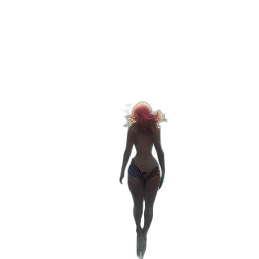 dress, creature, hair, robot transparent PNG cut-out