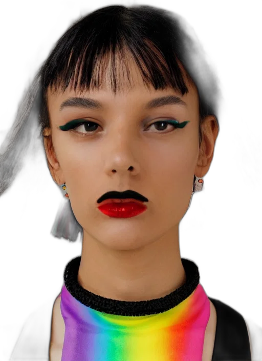 face, jewelry, hair, staff transparent PNG cut-out