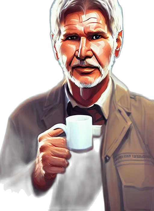 face, photorealistic, comic book art, concept art transparent PNG cut-out