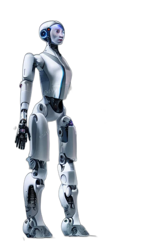 robot, concept art, 3d render, cyberpunk transparent PNG cut-out