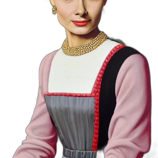 dress, jewelry, staff, face, photorealistic, oil painting, 3d render, fantasy art transparent PNG cut-out