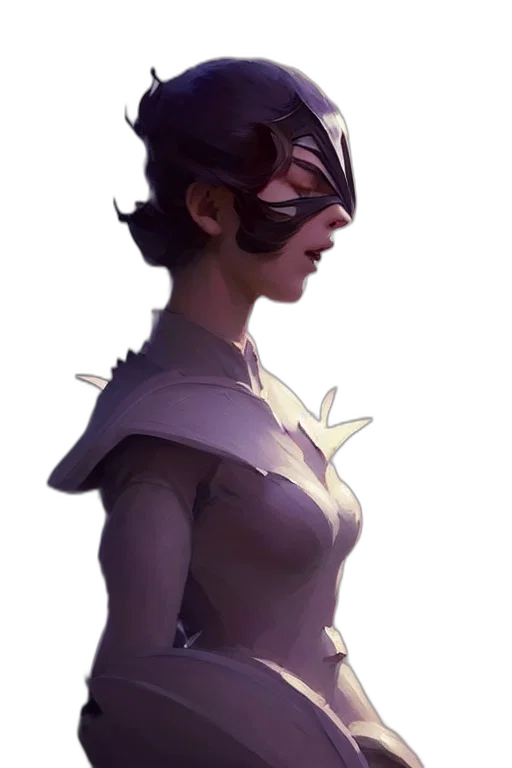 mask, crown, staff, dress transparent PNG cut-out