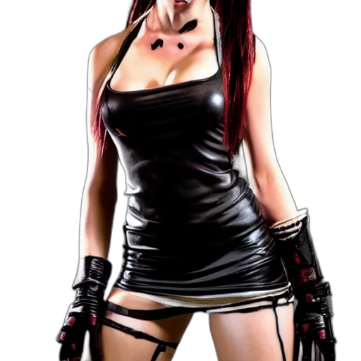 dress, weapon, staff, comic book art transparent PNG cut-out