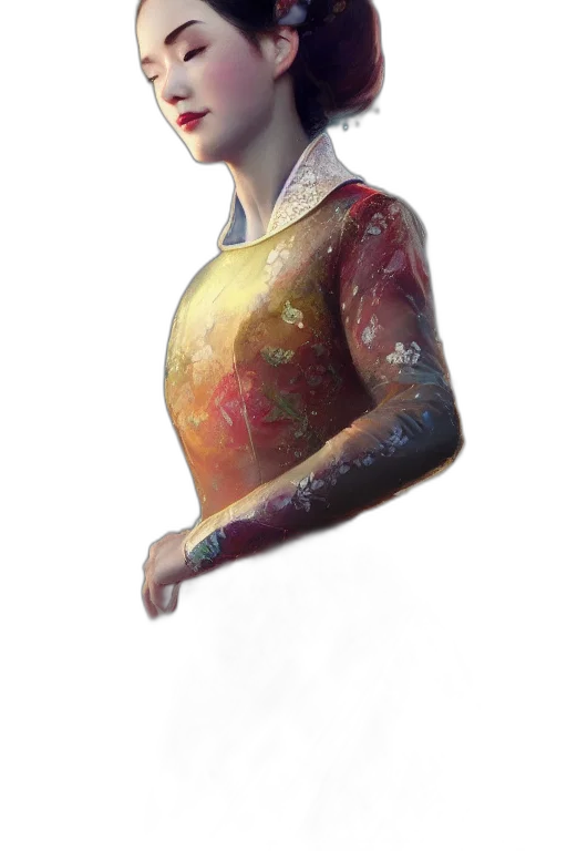 robot, dress, staff, face transparent PNG cut-out