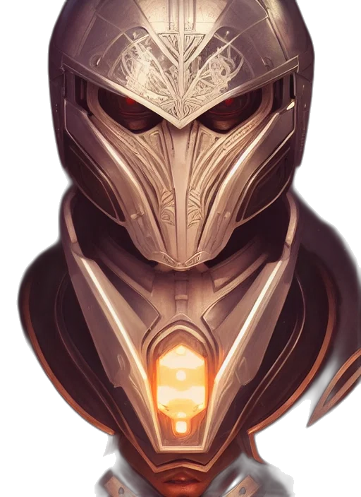 mask, robot, face, weapon transparent PNG cut-out