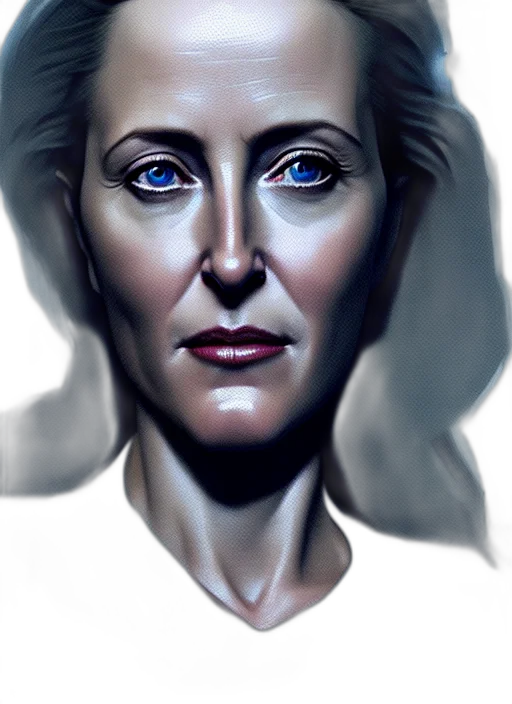face, robot, photorealistic, oil painting transparent PNG cut-out