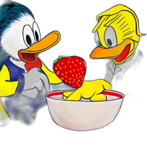 food, cartoon, 3d render, donald transparent PNG cut-out