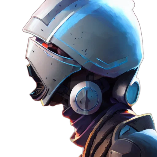 robot, mask, face, jacket transparent PNG cut-out