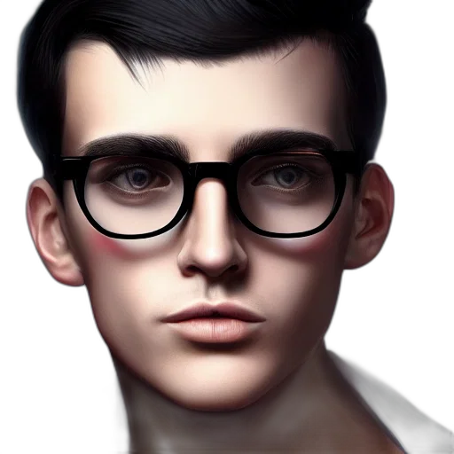 face, photorealistic, cartoon, concept art transparent PNG cut-out