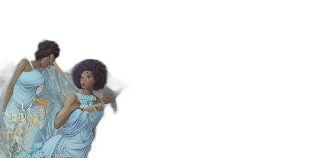 dress, staff, concept art, fantasy art, pixel art, 3d render, underwater, outer space transparent PNG cut-out