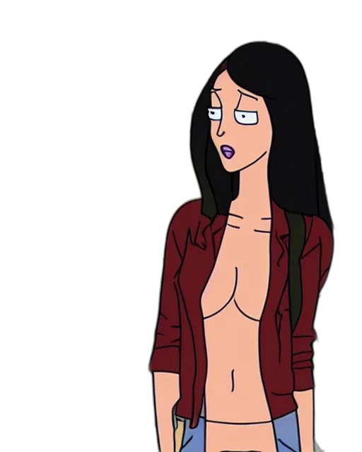 jacket, dress, cartoon, concept art, anime, comic book art, megan, fox transparent PNG cut-out