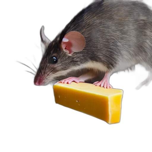 animal, food, creature, weapon, 3d render, photorealistic, concept art, mouse transparent PNG cut-out