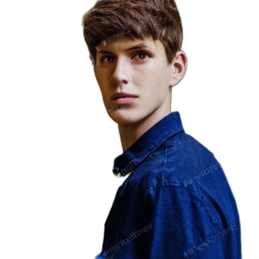 jacket, face, hair, staff transparent PNG cut-out