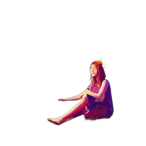 dress, creature, face, pixel art transparent PNG cut-out