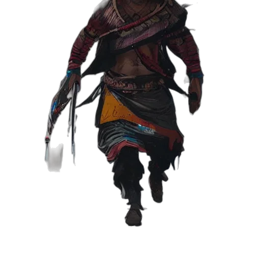 staff, weapon, sword, mask, concept art, fantasy art, 3d render, cyberpunk transparent PNG cut-out
