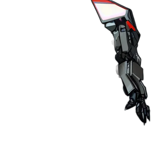 robot, weapon, staff, sword transparent PNG cut-out