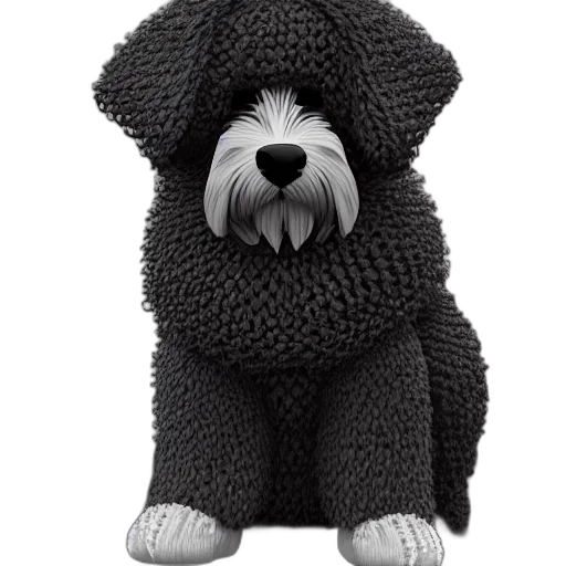 animal, staff, 3d render, photorealistic, cartoon, monochrome, closeup, illustration transparent PNG cut-out