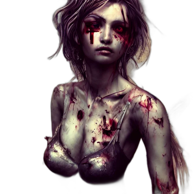 face, fantasy art, concept art, comic book art, pixel art, dark, red, full transparent PNG cut-out