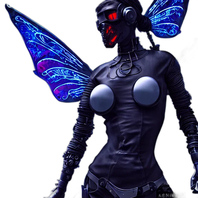 robot, cyberpunk, concept art, fantasy art transparent PNG cut-out