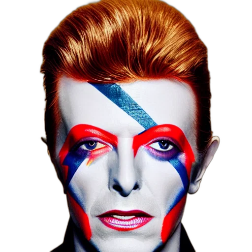 face, headshot, david, bowie transparent PNG cut-out