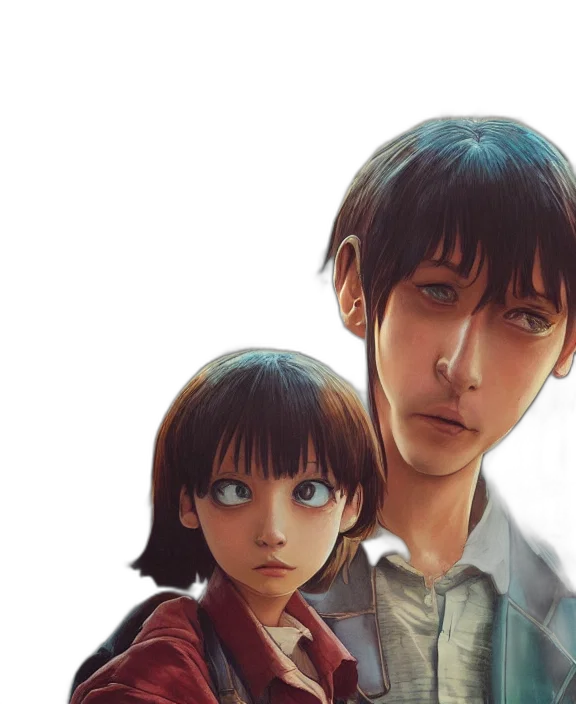 face, photorealistic, anime, concept art transparent PNG cut-out