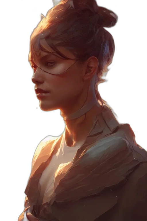 face, staff, jacket, robot transparent PNG cut-out