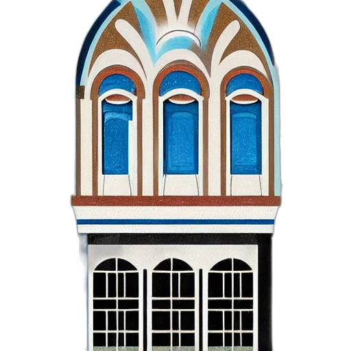 building, furniture, crown, face, 3d render, concept art, pixel art, watercolor transparent PNG cut-out
