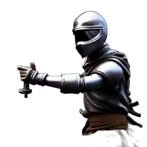 sword, weapon, staff, robot, concept art, 3d render, fantasy art, photorealistic transparent PNG cut-out