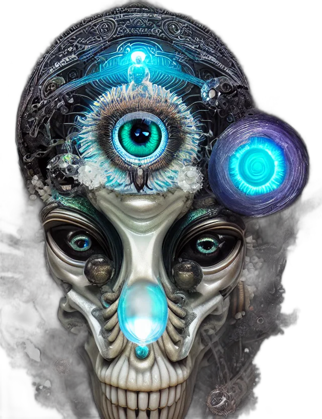 mask, face, robot, creature transparent PNG cut-out