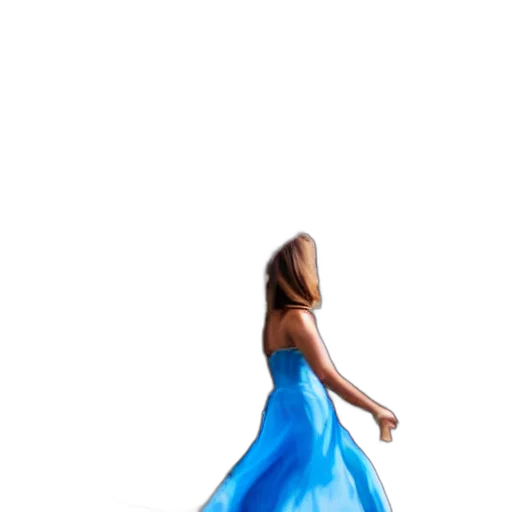dress, hair, shoes, umbrella transparent PNG cut-out