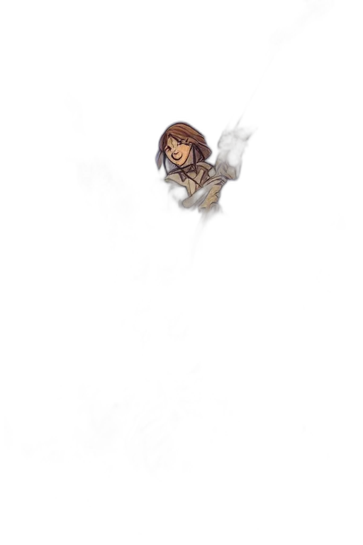 creature, weapon, staff, hair transparent PNG cut-out