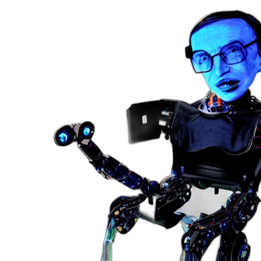 robot, cyberpunk, concept art, 3d render transparent PNG cut-out
