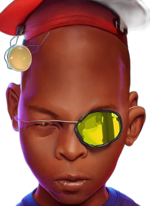 face, jewelry, mask, crown, cyberpunk, concept art, photorealistic, 3d render transparent PNG cut-out