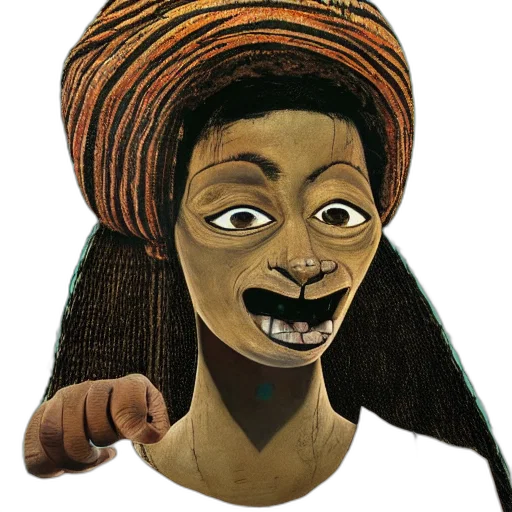 mask, face, staff, creature transparent PNG cut-out