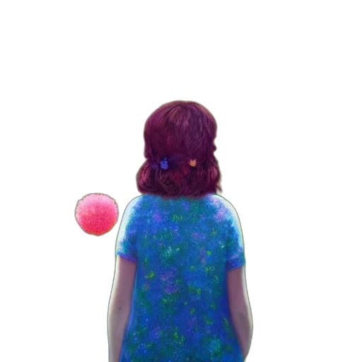 dress, face, umbrella, creature transparent PNG cut-out