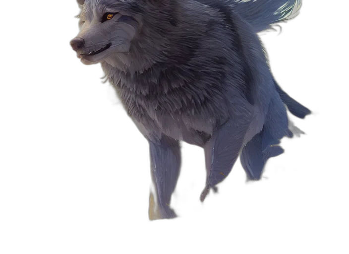 animal, creature, dragon, staff, fantasy art, concept art, anime, 3d render transparent PNG cut-out
