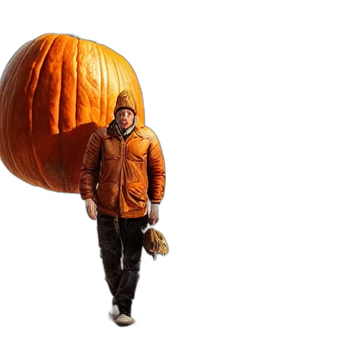 jacket, hat, umbrella, creature transparent PNG cut-out