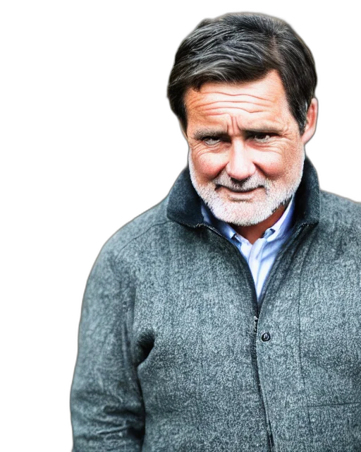 jacket, face, medium, shot transparent PNG cut-out