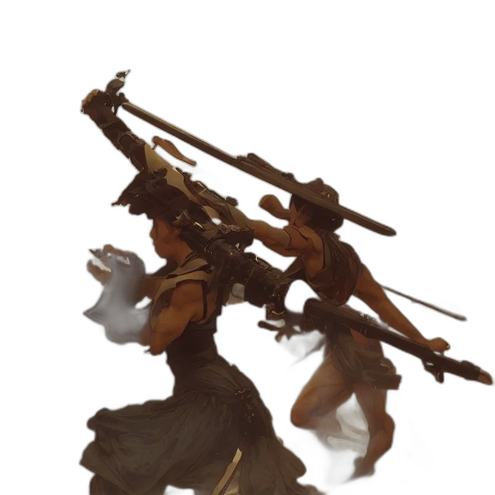 weapon, staff, robot, sword, concept art, 3d render, fantasy art, pixel art transparent PNG cut-out