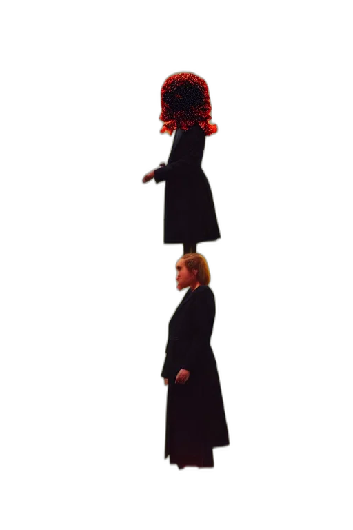 staff, umbrella, hat, dress, concept art, 3d render, fire, outer space transparent PNG cut-out
