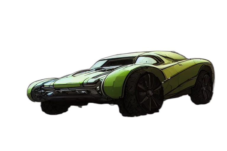 car, weapon, concept art, 3d render transparent PNG cut-out