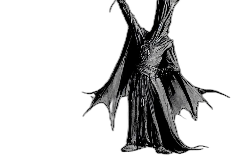 staff, mask, sword, creature transparent PNG cut-out
