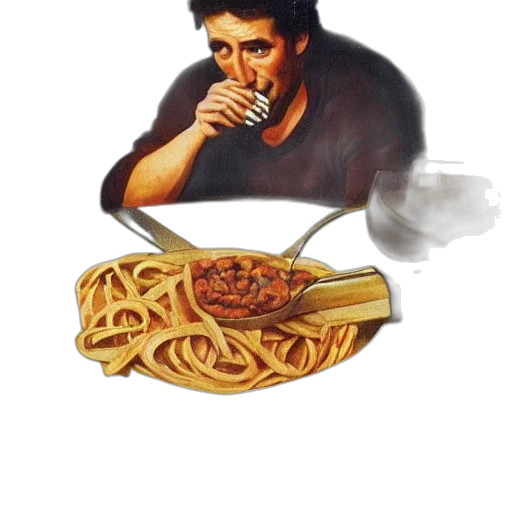 food, face, photorealistic, pixel art transparent PNG cut-out