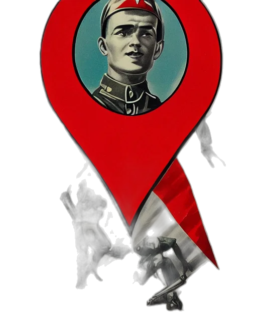 staff, face, concept art, comic book art, pixel art, soviet, propaganda, poster transparent PNG cut-out