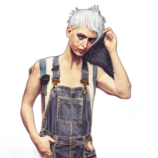 jacket, concept art, photorealistic, pixel art, fantasy art, full, body, pose transparent PNG cut-out