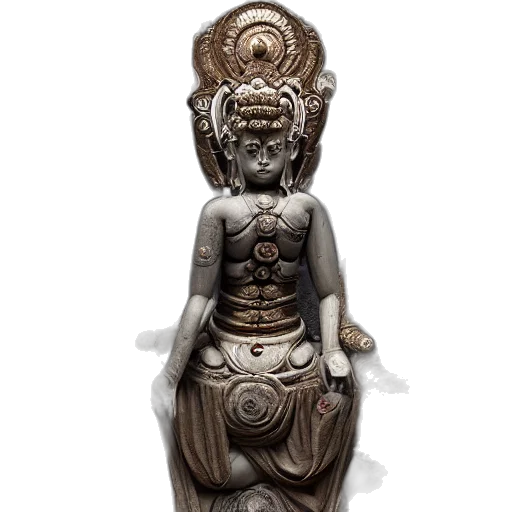staff, jewelry, 3d render, concept art, photorealistic, pencil sketch, naraka, buddhist transparent PNG cut-out