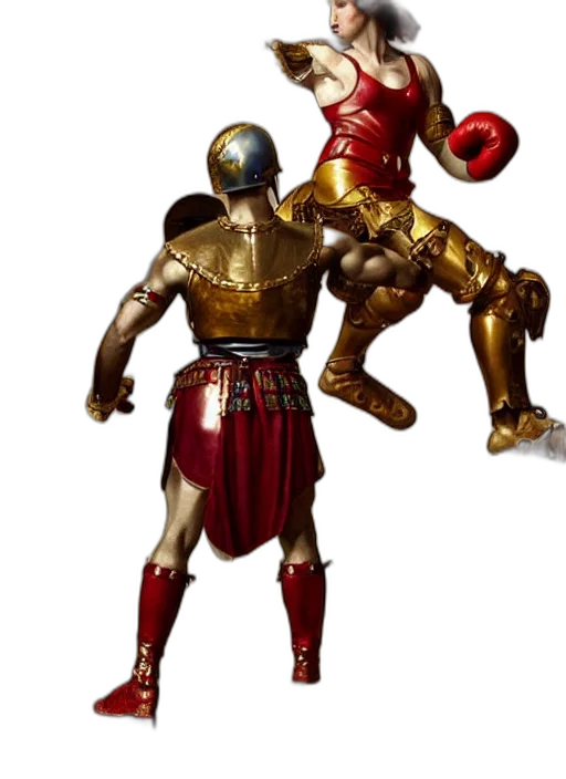 robot, sword, weapon, staff, concept art, 3d render, fantasy art, comic book art transparent PNG cut-out