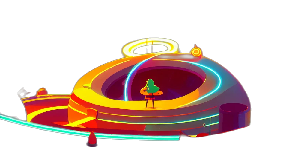 crown, furniture, car, concept art, 3d render, vaporwave, pixel art, outer space transparent PNG cut-out