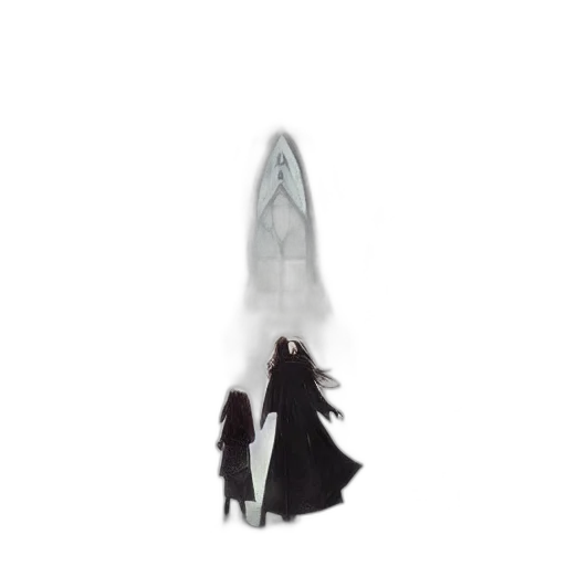 umbrella, sword, dress, hair, concept art, fantasy art, 3d render, underwater transparent PNG cut-out